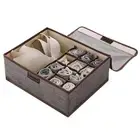 Bra Storage Box Dust-proof Multi Grids Keep Tidy Closet Organizers 4 Colors