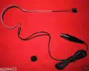 Black headset earhook microphone for AKG SAMSON wireless mini XLR 3Pin