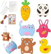 Easy Sewing Kit - Doll Sewing Kit Doll Making Supplies,Kid's Sewing Kit, Handcraft Stuffed Animal Dolls Sewing, Learn to Sew for Beginner Kids