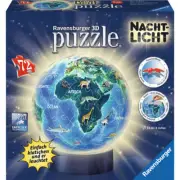 Ravensburger 3D Puzzle Earth In Night Design Puzzle Ball Night Light Children...