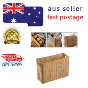 RATTAN LIKE MAGAZINE NEWSPAPER BASKET Multipurpose Basket for Books Office Files