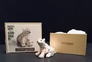 POLAR BEAR WITH CRYSTALS TRINKET BOX