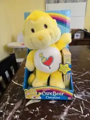 Care Bears Cousins Playful Heart Monkey 12” Plush Stuffed Toy VHS Tape New 2004
