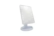 Loraine 16 LED Touch Sensor Adjustable Beauty Vanity Mirror w Tray 22x16cm White