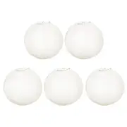 5 Pcs 8" Paper Lanterns Round Hanging Chinese/Japanese Lantern Decor Cream