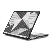 MacBook Pro 14-inch (M1 - M4) Impact Case Geometrical black white pink abstract shapes pattern