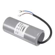 CBB60 Run Capacitor 250V AC 60uF 50/60Hz w/ 2 Wires Lead Run Capacitor 124x50mm