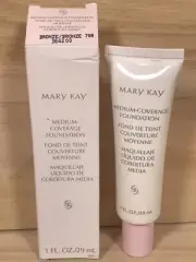 Mary Kay Medium Coverage Foundation Bronze 708 Pink Cap 364200 New 1 Fl. Oz. NOS