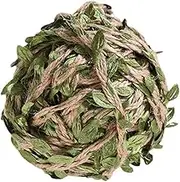 Jute Twine with Artificial Green Leaf Simulation Vines for Home Wedding Festival and Garden Decoration Burlap String with Faux Leaves for Cozy Touch Any Space