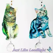Custom Crystal Suncatcher, Cat suncatchers made to order personalized gifts