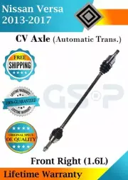 GSP OEM Front Right CV Axle For 2013-2017 Nissan Versa 1.6L Automatic Lifetime W (for: Nissan)