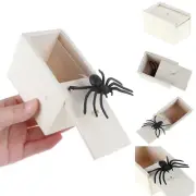 Spider Prank Scare Box Wooden Surprise Box Spider in a Box Prank Gift P.RR
