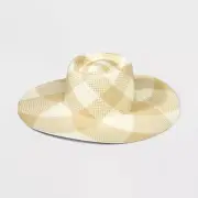 A New Day Hat Floppy Boater Handwoven Lightweight Off-White S/M Hand Weave