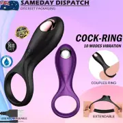 Vibrating Penis Ring Cock Ring Silicone Clitoris Stimulator Couples Men Sex Toy