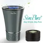 360° Car Air Purifier HEPA USB Ionizer Portable Air Cleaner for Vehicle Odors
