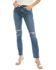 LE JEAN Vivie Lina Wash Slim Stovepipe Jean