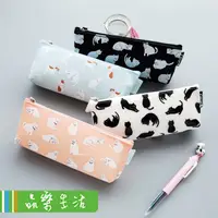 在飛比找PChome24h購物優惠-【品樂．LaVie】筆袋王☆果凍貓咪矽膠筆袋鉛筆盒