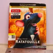 Ratatouille (2007) 4K Ultra HD + Blu-ray + OOP Rare Slipcover UHD Disney Pixar