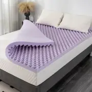 4 Inch Egg Crate Full Memory Foam Mattress Topper, Cooling Gel Infused Foam M...
