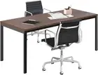 Computer Desk Study Writing Table Wood Workstation Conference Office 140 x 60cm