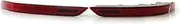 SILILAN 1 Pair Red Rear Bumper Fog Light Fit for Porsche Cayenne 2015-2017 95863110510 95863110610