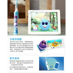 PHILIPS 飛利浦 Sonicare 兒童音波震動牙刷 HX6322 【福利品】