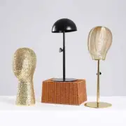 Metal Mannequin Head for Wig Styling Hat Display Stand Holder Rack