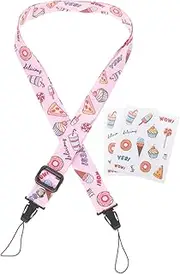 SHINEOFI 1Set Instant Camera Strap and Sticker Kit Mini Accessories for Instant Picture Cameras Lightweight Chic Design Compatible with Portable Devices
