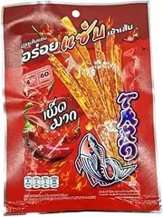 Taro Fish Snack Extreme Hot Cuttlefish Flavor Sauce Coated 18g