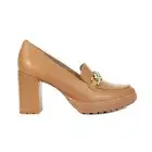 Naturalizer Callie Moc English Tea Leather Heeled Shoes I3520L1200