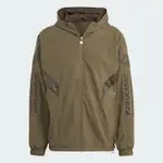 ADIDAS 外套 男款 運動連帽風衣外套 三葉草 亞規 WINDBREAKER 綠 HR8592