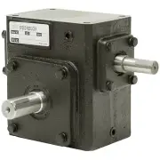 5:1 Right Angle Cast Iron Worm Gear Reducer 2.83 HP Left Output Worldwide