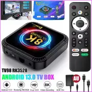 Android 13.0 Smart TV BOX 8K HDR10+ 2.4G& 5G WIFI Media Player Quad Core