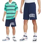 【NIKE 耐吉】NK CLUB FT SHORT APLQ ARC 男款 藍色 運動 刺繡 短褲 FQ4093-410