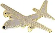 C-130 Aircraft Hat/Lapel Pin VetFriends.com, Standard, Metal, no gemstone