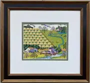 Charles Wysocki "Peaceful Valley" New CUSTOM FRAMED Art Americana