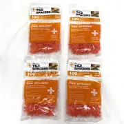 400 1/4" 6mm Tile Cross Spacers Tavy Basix Leveling Orange