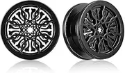 [LADEMAYH] Unique Ear Plugs Gauges for Women, Fantasy Sunburst & Snowflake Design Gauges for Ears, Hypoallergenic Surgical Stainless Steel 316L Body Piercing Tunnels Jewelry for Men