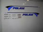 Billings Montana Police Chaplain Car Decals 1:64 two for one money