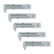 Thickness Gauge Experimental Tools Double Scale Sliding Gauge Ruler Pocket Ruler