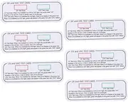 Healeved 6 UVC-UVA Test Strips UV Light Testing Cards Reusable UV Detection for Sunlight