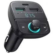UGREEN 80910 UGREEN Bluetooth FM Transmitter + Car Charger Flash Drive + TF (Black) [UG-80910]