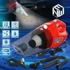2 In 1 with 150 PSI Air Compressor Pump Mini LED Light Car Vacuum Clearner Red