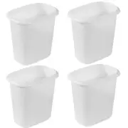Rubbermaid 6 Quart Bedroom, Bathroom, and Office Wastebasket Trash Can (4 Pack)