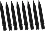 Abaodam 8pcs Solar Light Stakes for Pathway Lighting Durable Plastic Garden Ground Spikes Easy Installation Replacement for Outdoor Solar Fixtures Compatible with Spotlights and