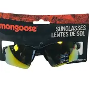 Mongoose Boys Black With Gold Lenses 100% UV Sunglasses New In Package