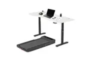 LSG Nimbus Walking Pad Treadmill + ErgoDesk Automatic Standing Desk 1800mm (White)