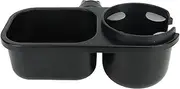 2 in 1 Universal Stroller Tray With Drink Holder, Cup Holder Snack Tray, 360° Rotation Snack Catcher Attachment With Flexible Silicone Clips