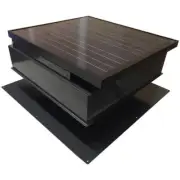 Remington Solar Solar Powered Attic Fan 30W 1550-CFM Built-In Humidistat Black