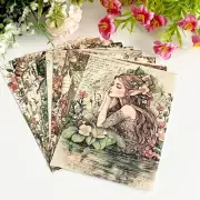Cute Fairy Tale Vintage Style Craft Paper -Junk Journal -Scrapbook